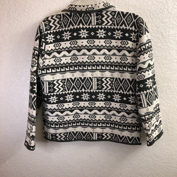 Jane Ashley Aztec Boho Lightweight Jacket Size PM - Picture 2 of 6